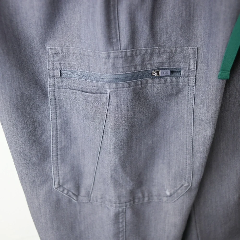 FIGS‎ Scrub Pants Technical Collection Mens XL Grey TM3001 Cargo Medical PO 1897